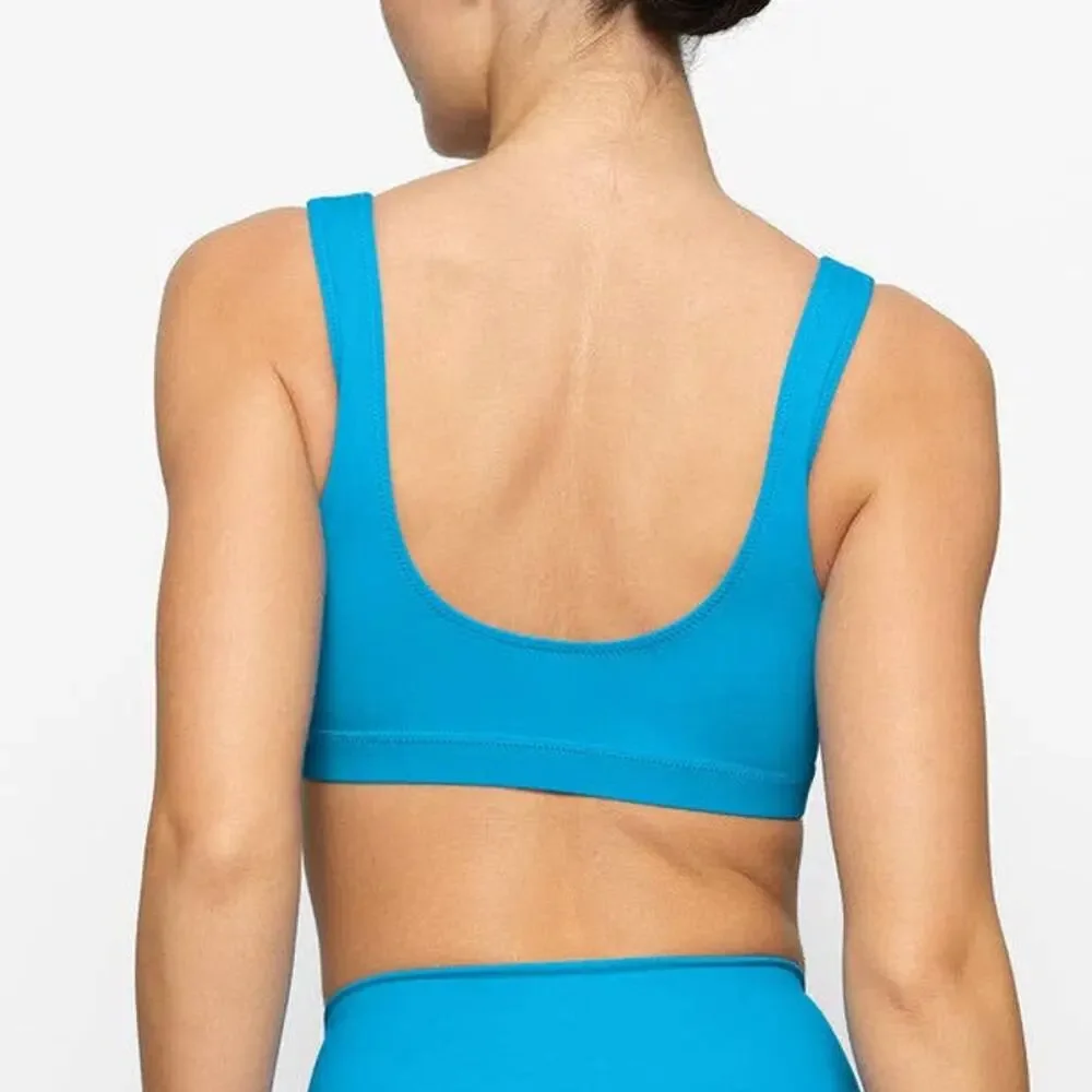 NWT SKIMS Tank Bikini Top - Turquoise - Large